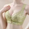 Large Size Women's Underwear Big Breasts Small Full Cup Tube Top Anti-sagging Side Breasts New Thin Style Gathered Breathable Lace Bra