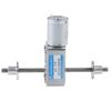 JGY370 12V 24V DC Worm Gear Motor Double Output Shaft M6 Screw Self-locking Large Torque Adjustable Speed CW CCW