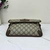 [Pre-Owned] Neo Vintage Series Gold Foil Logo Monogram Tiger Head Decorative Striped Shoulder Strap Canvas And Leather Messenger B - Excellent #7MEK5G