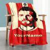 Manchester Customize Your Name Blanket Gift Personalized Blanket Comfortable Throw For Chair Bedding Home Decor Office Chair Four Seasons Multipurpose