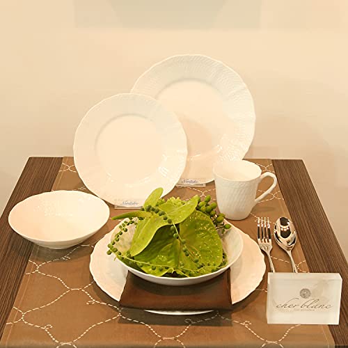 Noritake Тарелка Cher Blanc 26 см, подходит для микроволновой печи и посудомоечной машины, белый тонкий фарфор (Премиум Белый), 94830/1655