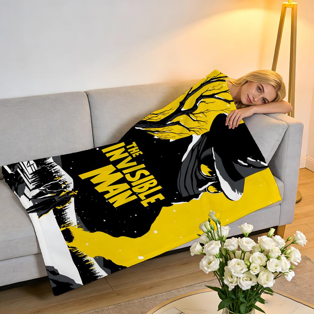 Throw High-Density Short Plush Blanket For Sofa Nap Air-Conditioned Room Soft Skin-Friendly The Invisible Man
