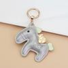 Women's Bag Charm Decoration Bag Pendant Cartoon Rocking Wooden Horse Women's Leather  Bag Charm Key Chain Cute Bag Accessories Gifts