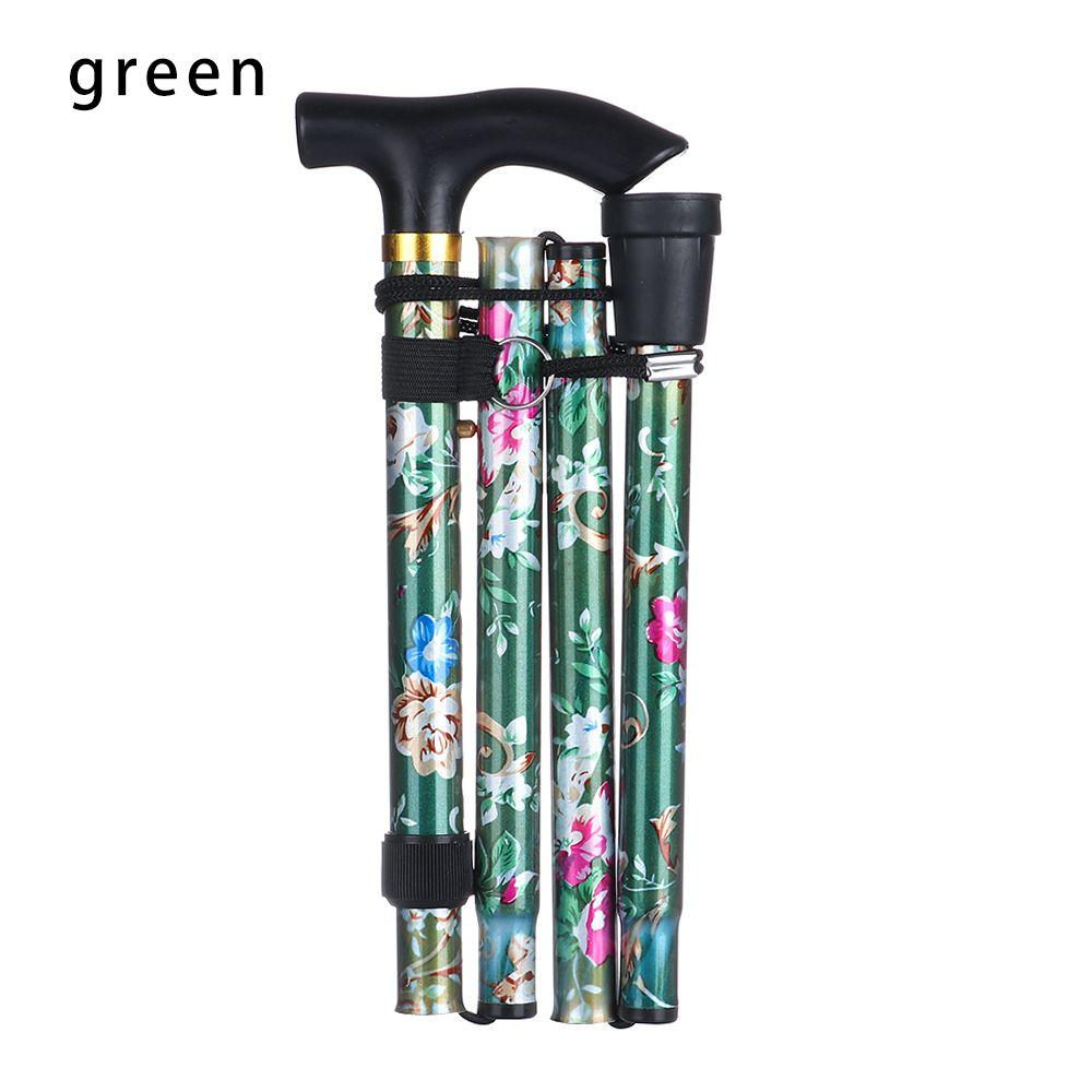 Elderly Care Gift Hiking Poles Telescopic Walking Cane Non-slip Crutches Folding Trekking Stick