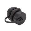 Водонепроницаемый USB-разъем MICRO USB (мама) IP67 с пылезащитной крышкой, панельный монтаж, пластик PA66, латунный проводник