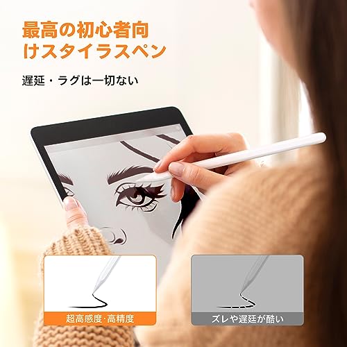 [Authentic] Apple Pencil 2nd Generation Bolvunes iPad Pencil Compatible Wireless Charging [Breakthrough in Cutting-Edge Technology] Stylus Pen with Ul