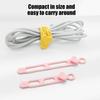 3/5/7/12/18/24Pcs Silicone Cable Tie Earphone Phone Charger Computer Power Cord Bundling Strap Reusable Elastic Wire Management Organizer Wrap