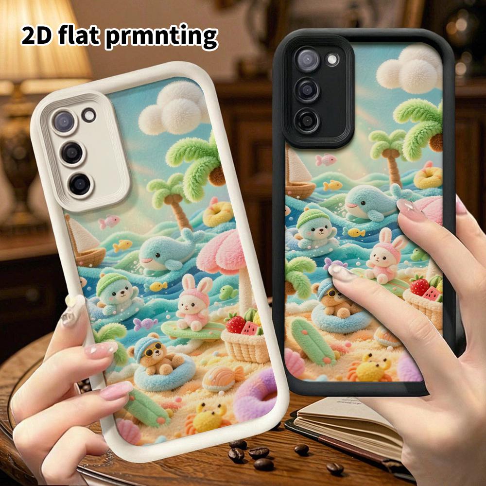 Чехол для телефона: 2D плоский, подходит для защитных чехлов Samsung Galaxy A34 A35 M05 M06 S20 S22 S21 FE Plus 5G, идеально подходит для пляжного отдыха, Рождества и