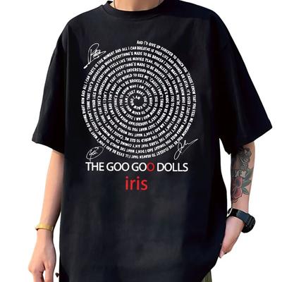 Футболка унисекс The Goo Goo Dolls Iris Music Rare Black Все размеры 1P886