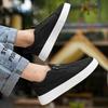 Fashion Platform Mens Casual Shoes Comfort Canvas Shoes Breathable Flats Man Sneakers Lightweight Slip On Walking Athletic Shoes