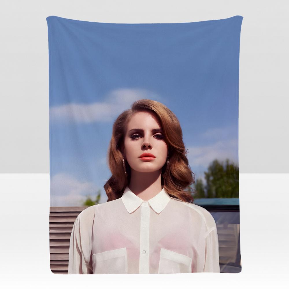 music LLana DDel Rey Throw Soft Flannel Blanket for Bed Bedroom Sofa Picnic Throw Skinfriendly Breathable Gift Cover