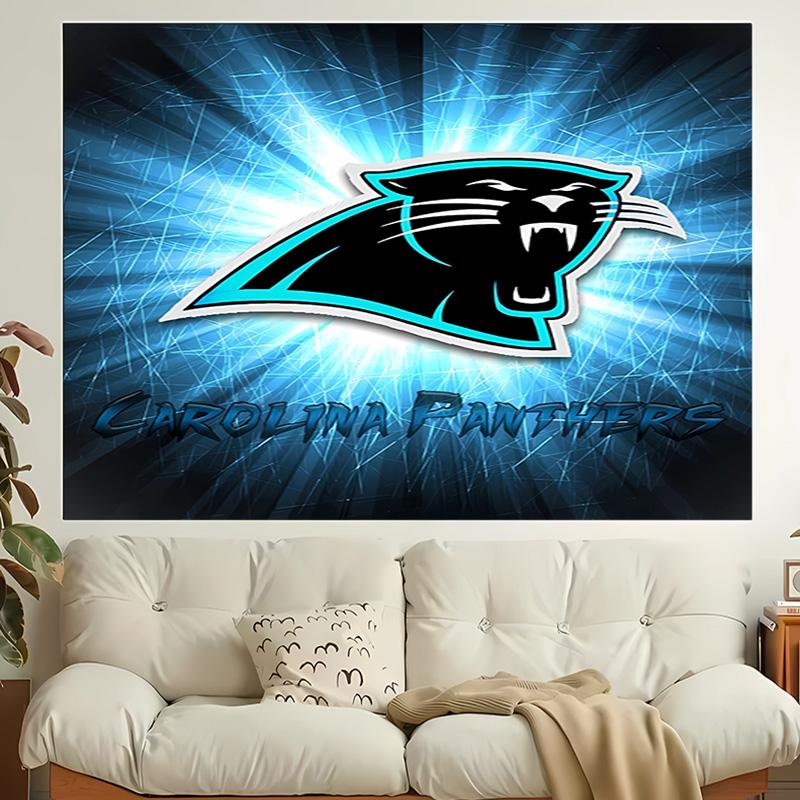 1pc Carolina Panthers Tapestry, Living Room, Bedroom, Office, Party Decor, Ideal Festive Gift
