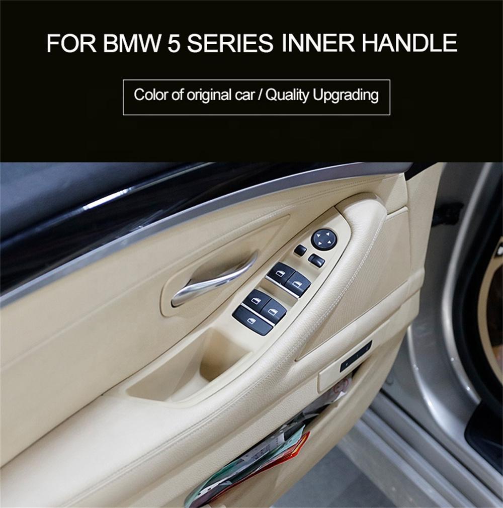 Interior Door Inner Handle for F10 F11 F18 BMW 5 Series Armrest Pull Trim Cover 7 Piece Set 51417225875 51417261933 51417225879
