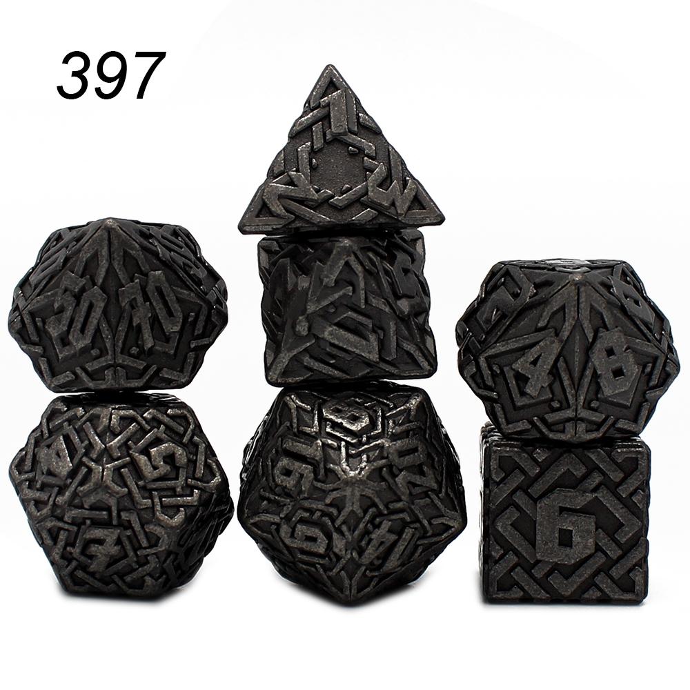 Solid Polyhedral Dice for Role Playing Game, Metal Dice, D & D, DND, Rpg, Rol, Pathfinder Board Game, New Style, 7Pcs, 2023