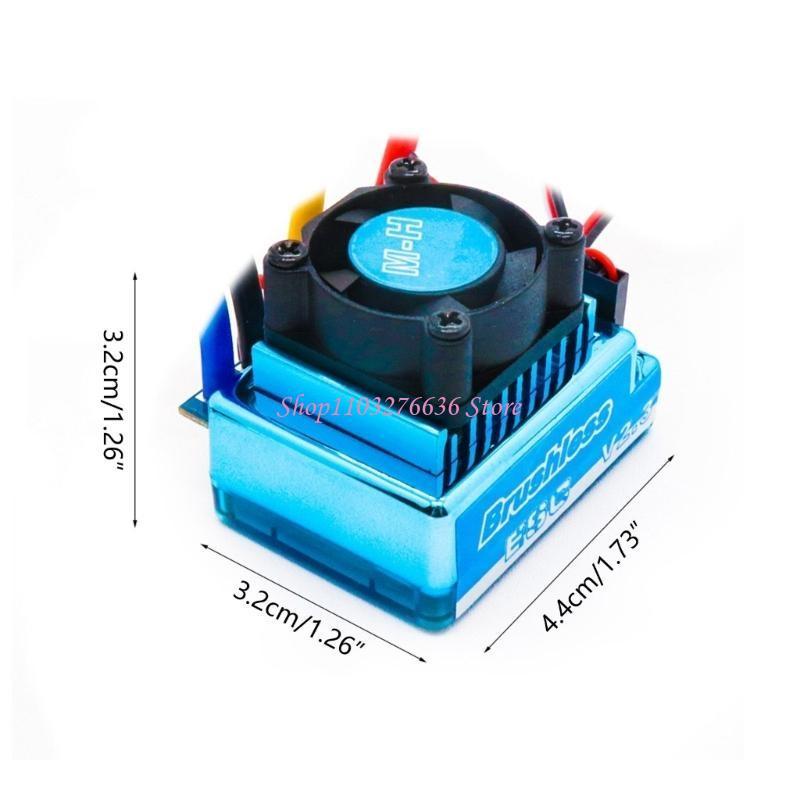 R6FD RC Waterproof ESC 45A 60A 80A 120A Speed Controller for Brushless Motor Off-road RC Part Crawler ESC for 1/10 RC Car
