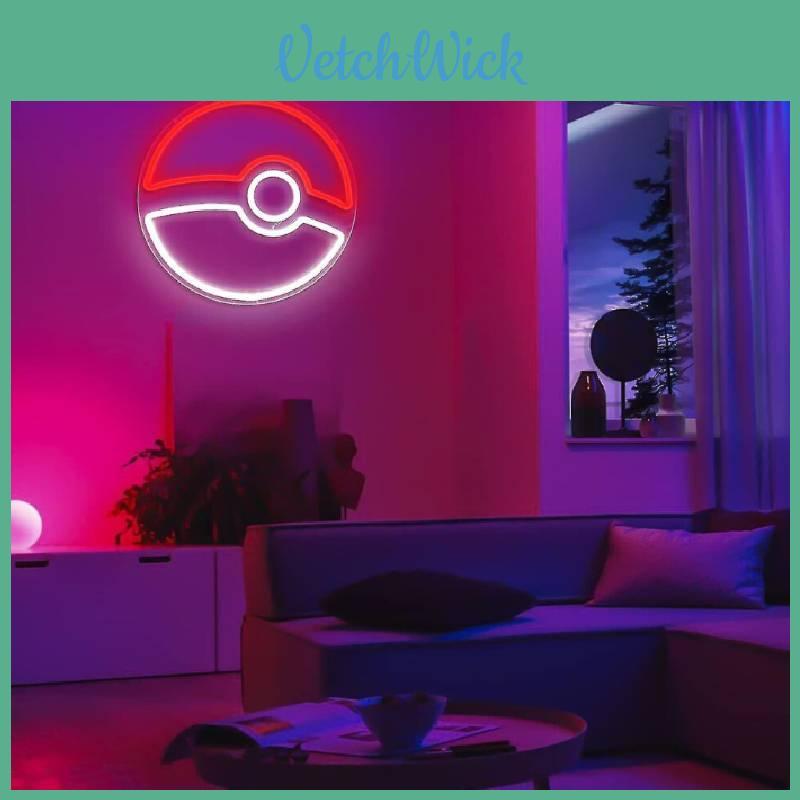 Neon Style Led Night Light With Multicolor Effects For Teen Boys Room Decoration