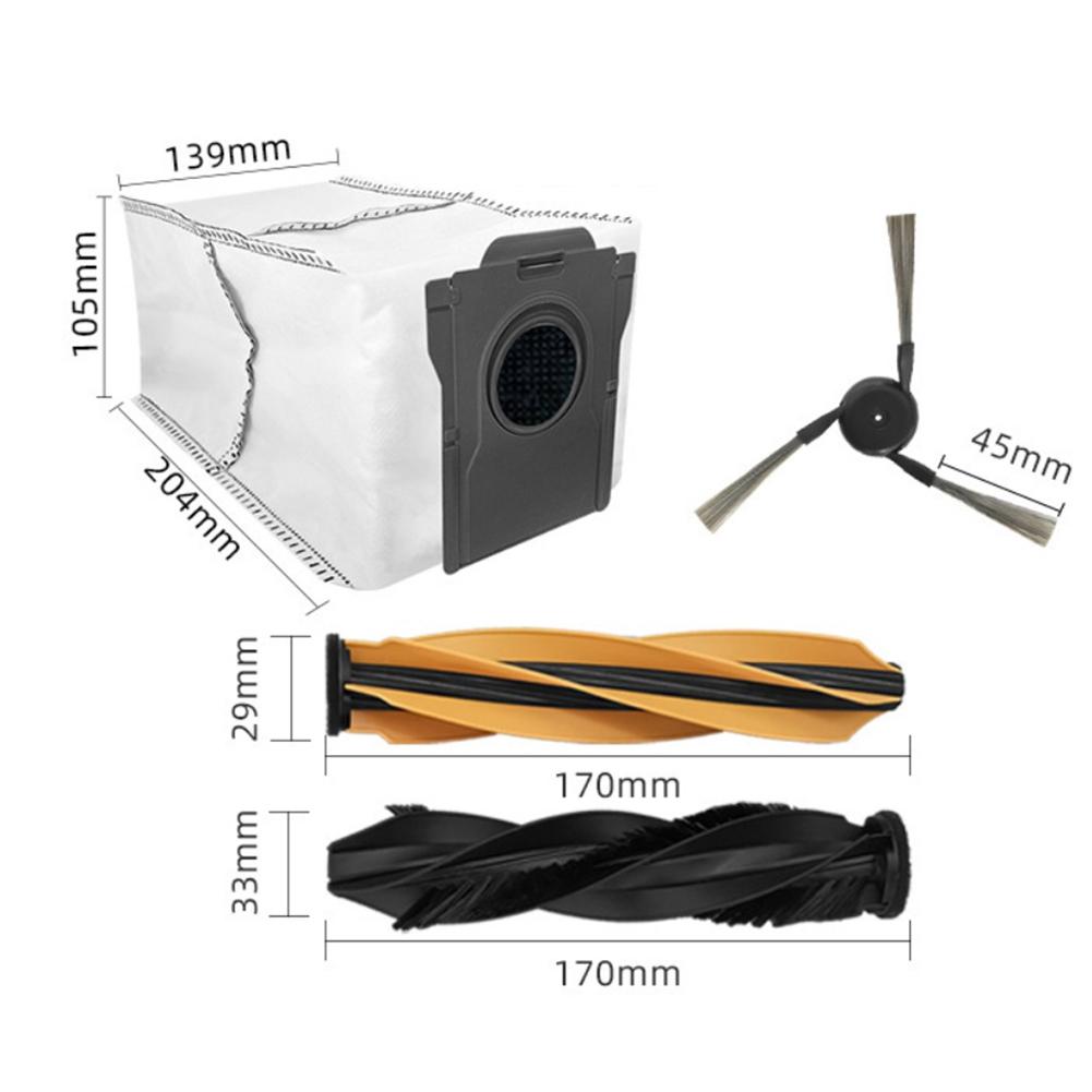 Комплект аксессуаров для пылесоса, включая основные щетки, пылесборники, боковые щетки для MOVA Z60 Ultra Roller Complete Robot Vacuum