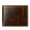 Men's Genuine Leather Wallet Short Anti-theft Brush Head Layer Cowhide Card Bag Business Retro Multi Card Position Money Clip