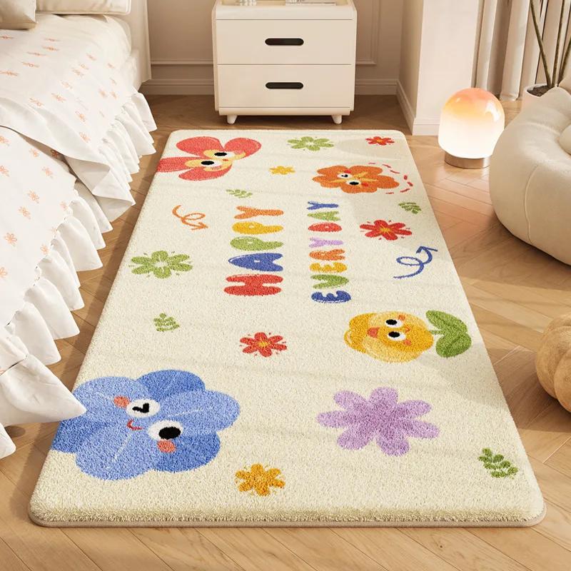 Cute Cartoon Carpet Soft Plush Children's Carpet Bedroom Living Room Home Decoration Anti slip Floor Mat