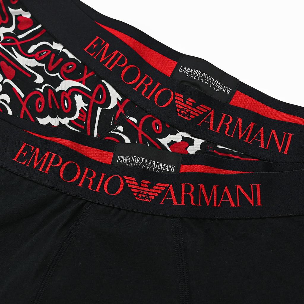 Emporio Armani Day Capsule Collection Боксеры Размер Черный и EM000253 AF14859 FC142 Сделано в Валентино Трусы, 2 шт., Средний, Красный, M, Италия. [Использовал]