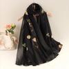 Literary National Style Long Scarf Spring Summer Travel Sunscreen Shawl New Women's Scarves  Gift