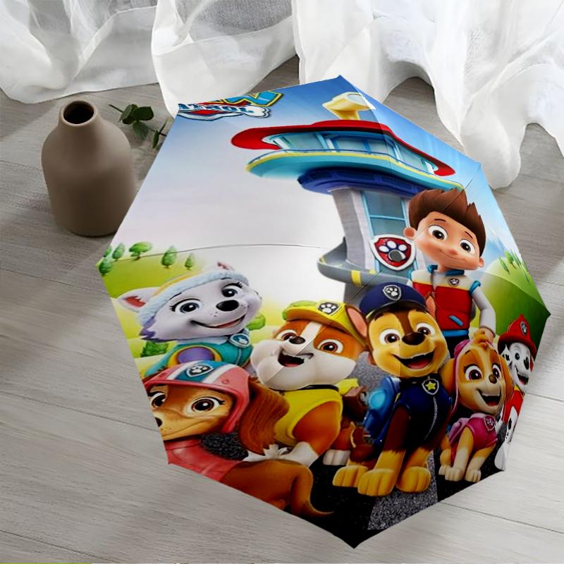 PAW Patrol Theme Automatic Umbrella, Lightweight & Portable, 8 Rib, Perfect for Outdoor Travel, Birthdays, Christmas, Gifts.