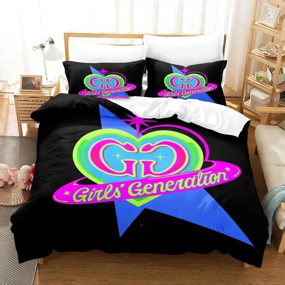 Комплект постельного белья Kpop Girls Generation, пододеяльник, комплект постельного белья, пододеяльник, наволочка, одеяло размера «king-size», комплект постельного белья для мальчиков и взрослых
