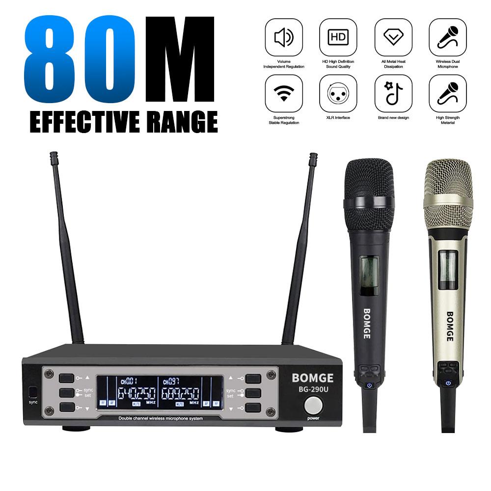 BG-290U Разнесенный беспроводной ручной микрофон, беспроводная микрофонная караоке-система