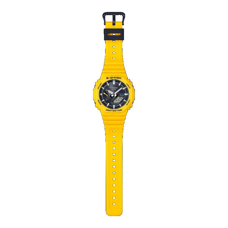 Casio Мужские кварцевые часы G-SHOCK GA-B2100C-9A с resin-корпусом, водозащитой 200 м, ударопрочные