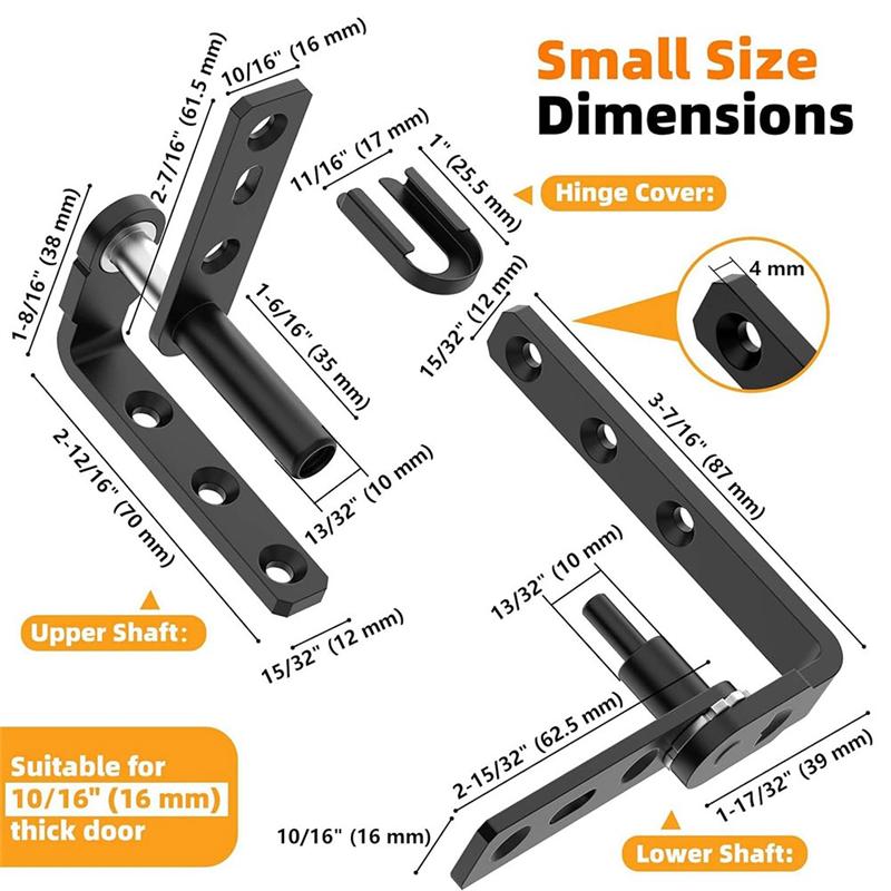 A95I-Cafe For Swing Door Hinge Hardware For Swinging Door Hardware Saloon For Swing Door Hinge Black