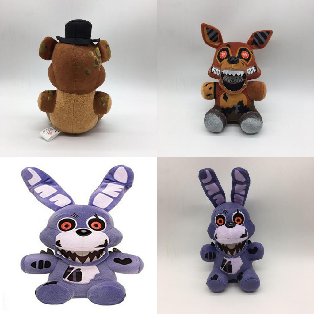Плюшевая игрушка Пять ночей с Фредди Мягкая набивная игрушка Чика Бонни Фокси Детский подарок 18 см