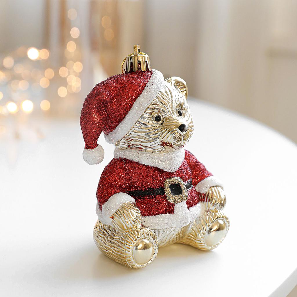 Украшение для рождественской елки Мерцающее ABS Украшение для подвешивания на елку для двери, каминной полки, венка Зимнее праздничное украшение для вечеринки