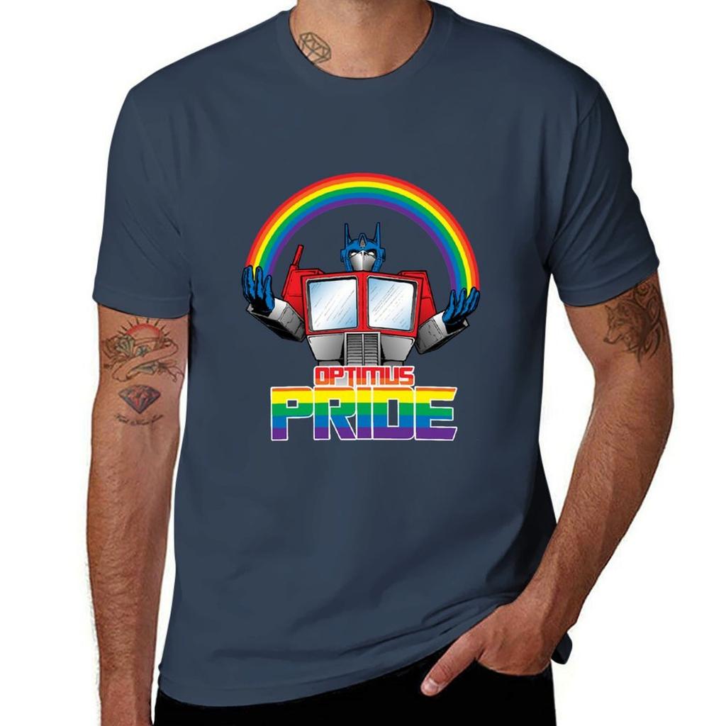 Optimus Pride TShirt Modern Print Casual TShirt
