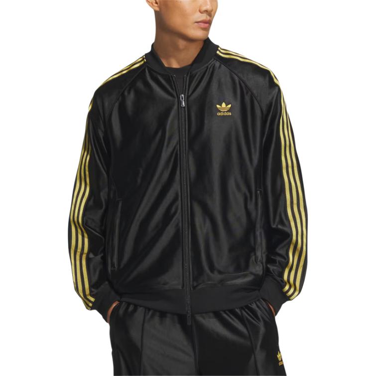 adidas Куртка Originals SST Мужская Черная Золотая JW1850