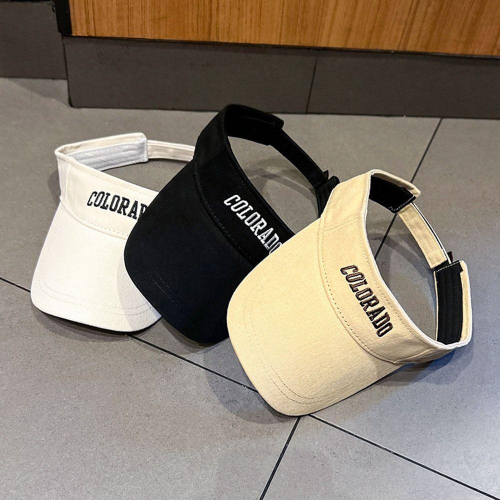 For Men Summer Baseball Caps For Women Cloth Letter Sunscreen Hat Visors Empty Top Cap Sports Hat