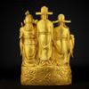 Five Wealth Gods Buddha Statue: Prosperity & Treasure Decoration for Entrance, Hall, or Counter - Ideal Housewarming or Opening Gift