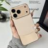 Роскошный защитный чехол с кристальной линзой для iPhone Air 17 16 15 14 13 12 11 Pro Max Plus, прочный чехол-броня из ПК с текстурой splicing leather