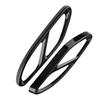 Set of 2 Black Exhaust Pipe Cover Trims for GLC C C207 Coupe Mercedes-Benz E-Class 2014-2017 (Black)