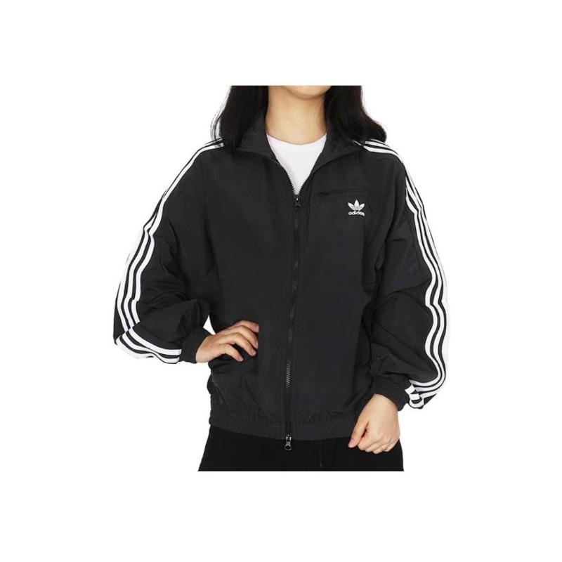 adidas Оригиналы Adicolor Classics Спортивная куртка Черный Белый HM2152