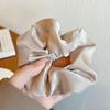 French Style Women Silk Scrunchie High Sense Solid Color Hair Bands Ladies Sports Dancing Ponytail Holder Hair Accessories Ties