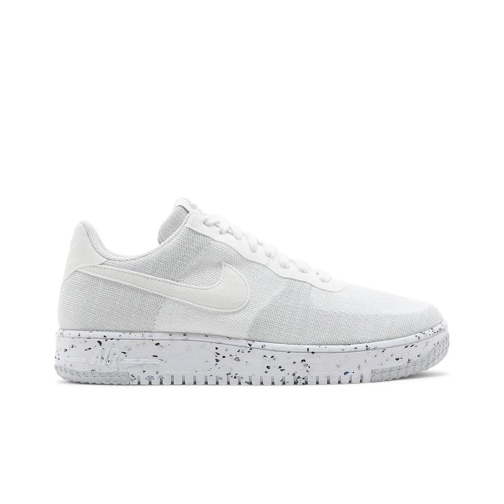 Nike Air Force 1 Crater Flyknit 'White Wolf Grey' (Unisex) White / Sail / Wolf Grey / White Skate Shoes DC4831 100