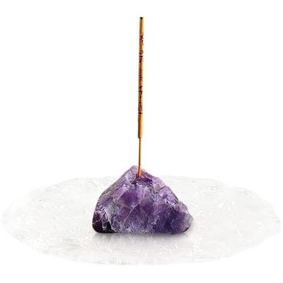 HIGHAWK Подставка для благовоний, Аромалампа, Держатель для палочек благовоний из натурального хрусталя, Простой, Скандинавский дизайн, Идеально для кабинета, медитации, сна и