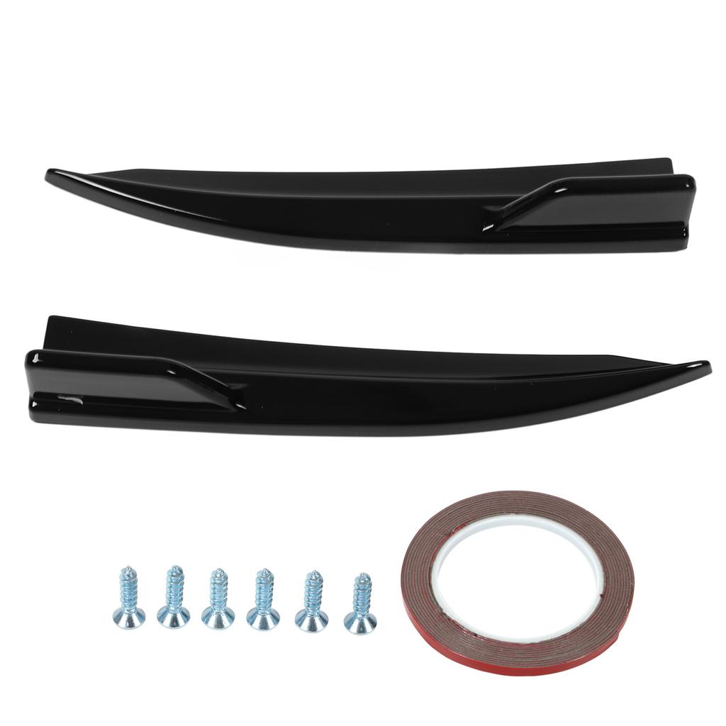 2 Pcs Rear Splitter Lip Spoiler Glossy Black Left Right Bumper Diffuser Splitter Kit for 3 Series G20 M Sport 2019‑2022