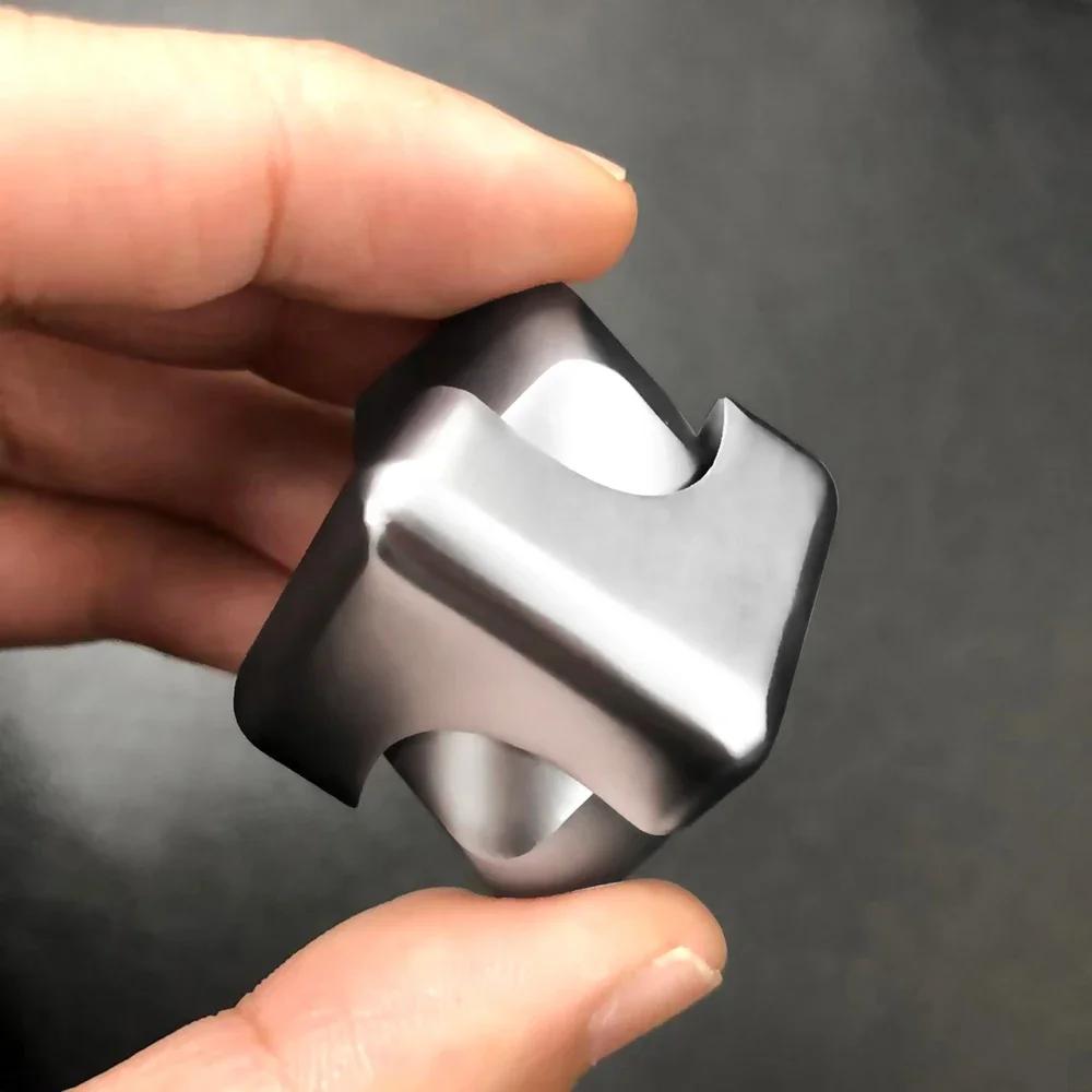Металлический куб вращающийся гироскоп для кончиков пальцев непоседа антистресс игрушки взрослый офис дом путешествия портативные спиннеры рождественские подарки