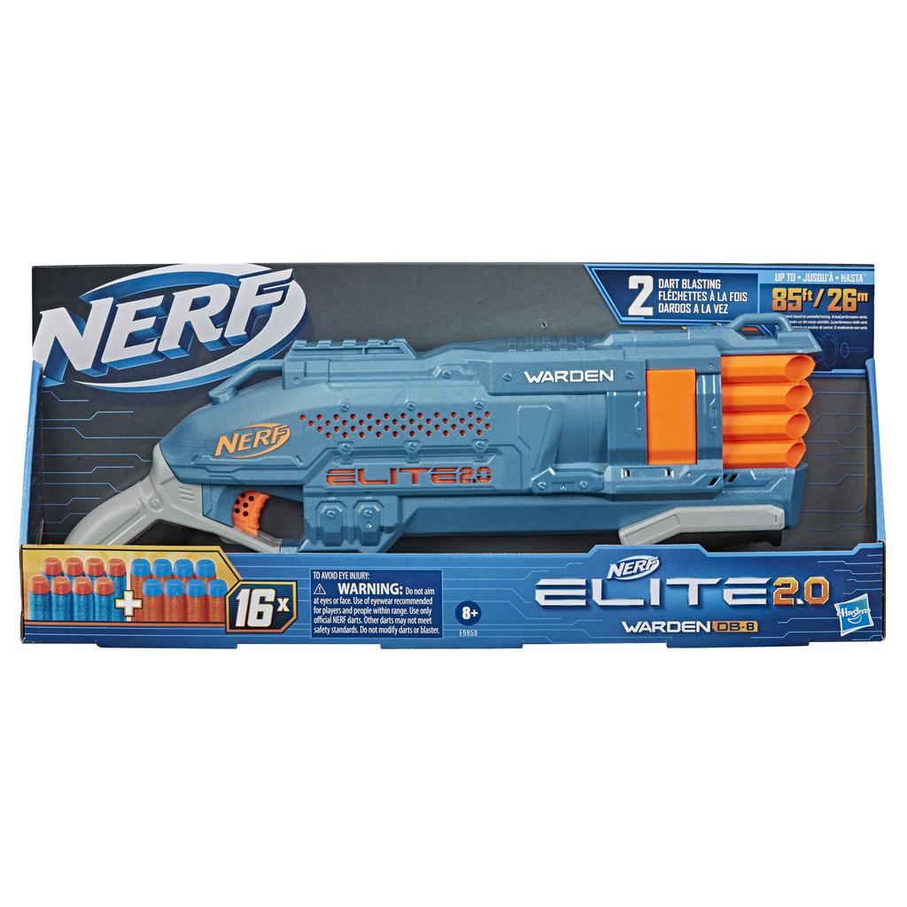 Hasbro Nerf Elite Warden Genuine E9959 16 официальных дротиков включены Тактическая направляющая функция скорострельной стрельбы 2.0 DB-8 +