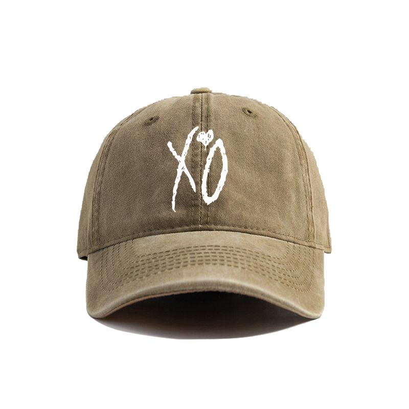 XO The Weeknd Baseball Cap Distressed Hats Cap Unisex Retro Outdoor Summer Adjustable Dad Hat MZ-390
