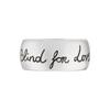 Gucci Blind For Love Glasses Heart Bird Flower Engraved Shiny 925 Silver Ring Unisex rings 455248-J8400-0701