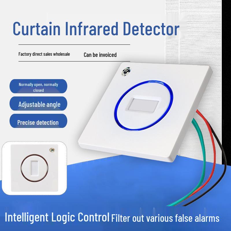 Infrared Intrusion Alarm System: Smart Anti-Theft Sensor with 86 Curtain Zones for Home, Hotel, and Office Security.