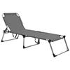 Day and Night - Day and Night Extra High Senior Folding Aluminum Gray Lounger