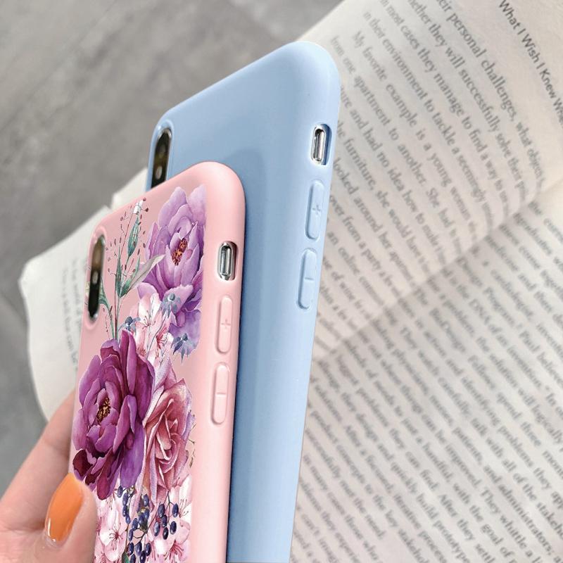 Мягкий силиконовый чехол для девочек с цветком для Xiaomi Redmi Note 13 Pro 13C Samsung A35 A55 M35 M34 S24 iPhone 15 Huawei Honor Camera Защитный противоударный чехол
